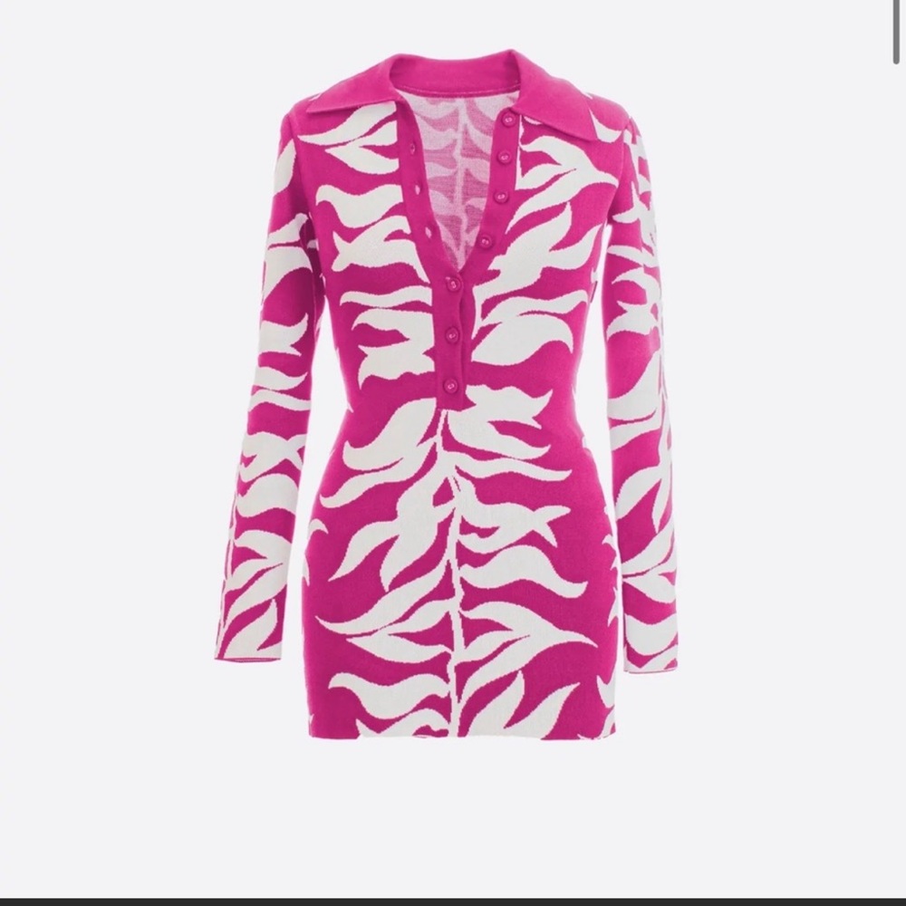 Hanifa Soraya Mini Dress Pink - Used Like New
